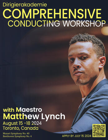 Poster for Dirigierakademie Masterclass. 2024.04