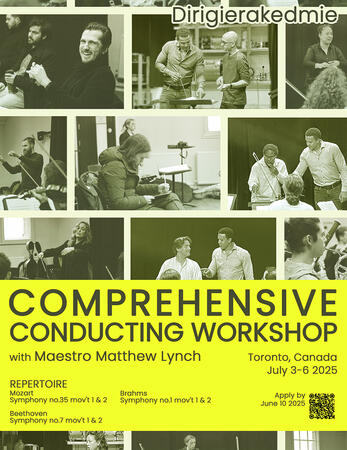 Poster for Dirigierakademie Workshop. 2025.04